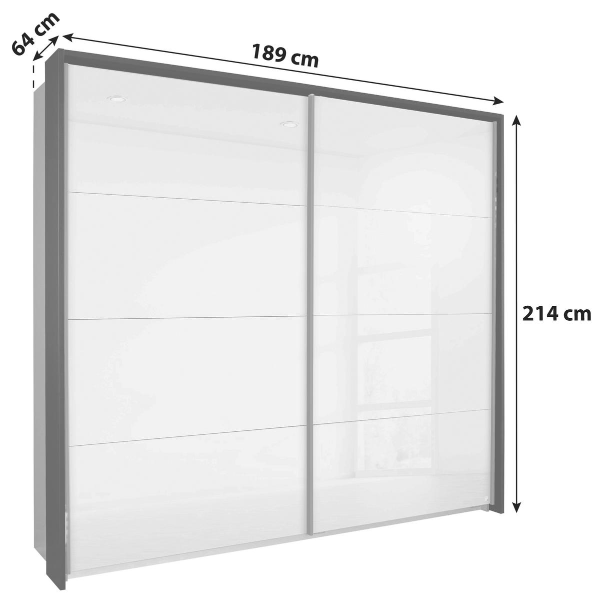 RAMA PENTRU DULAP FELDKIRCH - gri închis, Modern, material pe bază de lemn (189/214/64cm)