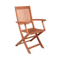 GARTENKLAPPSTUHL-SET KLAPPARMSTUHL SEATTLE, 2ER SET - Braun, MODERN, Holz (51/90/56cm) - Gardenson
