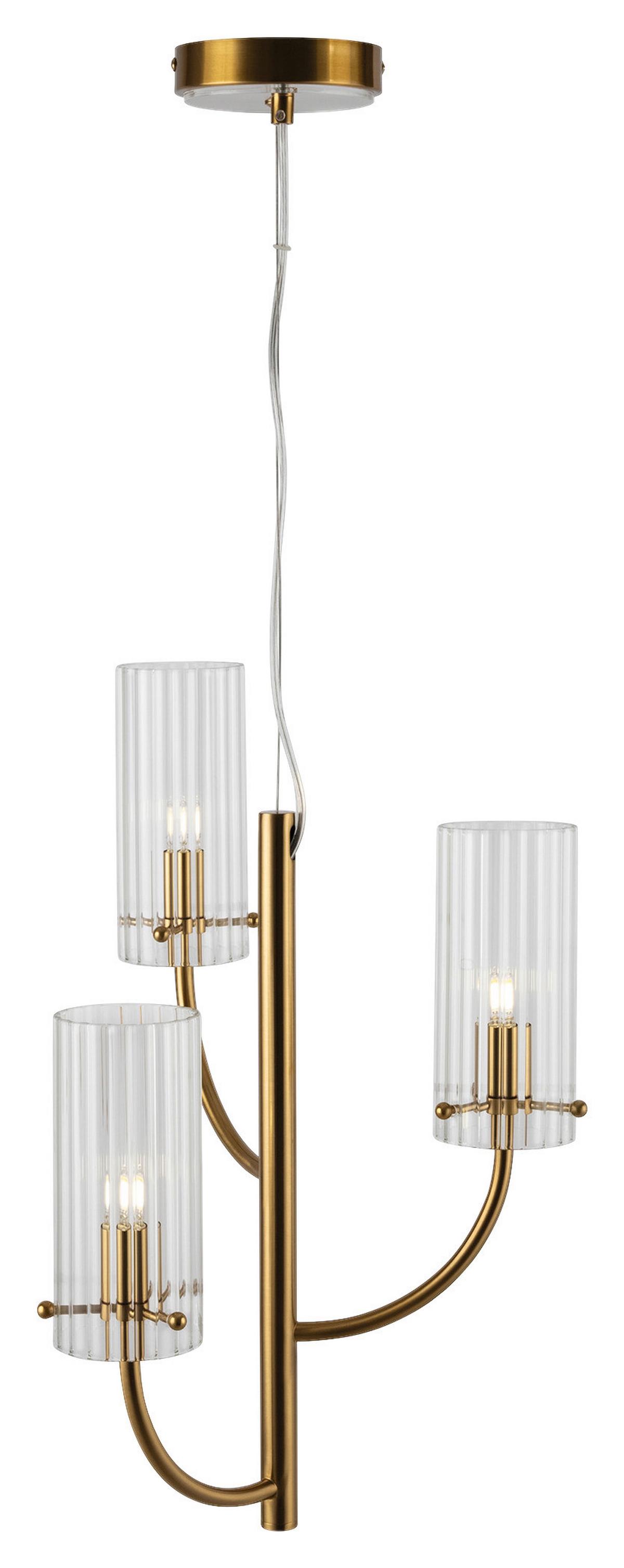 Pendelleuchte Arco Messingfarben max. 40 Watt - Messingfarben, Trend, Glas/Metall (35/48,9/35cm) - MAYTONI