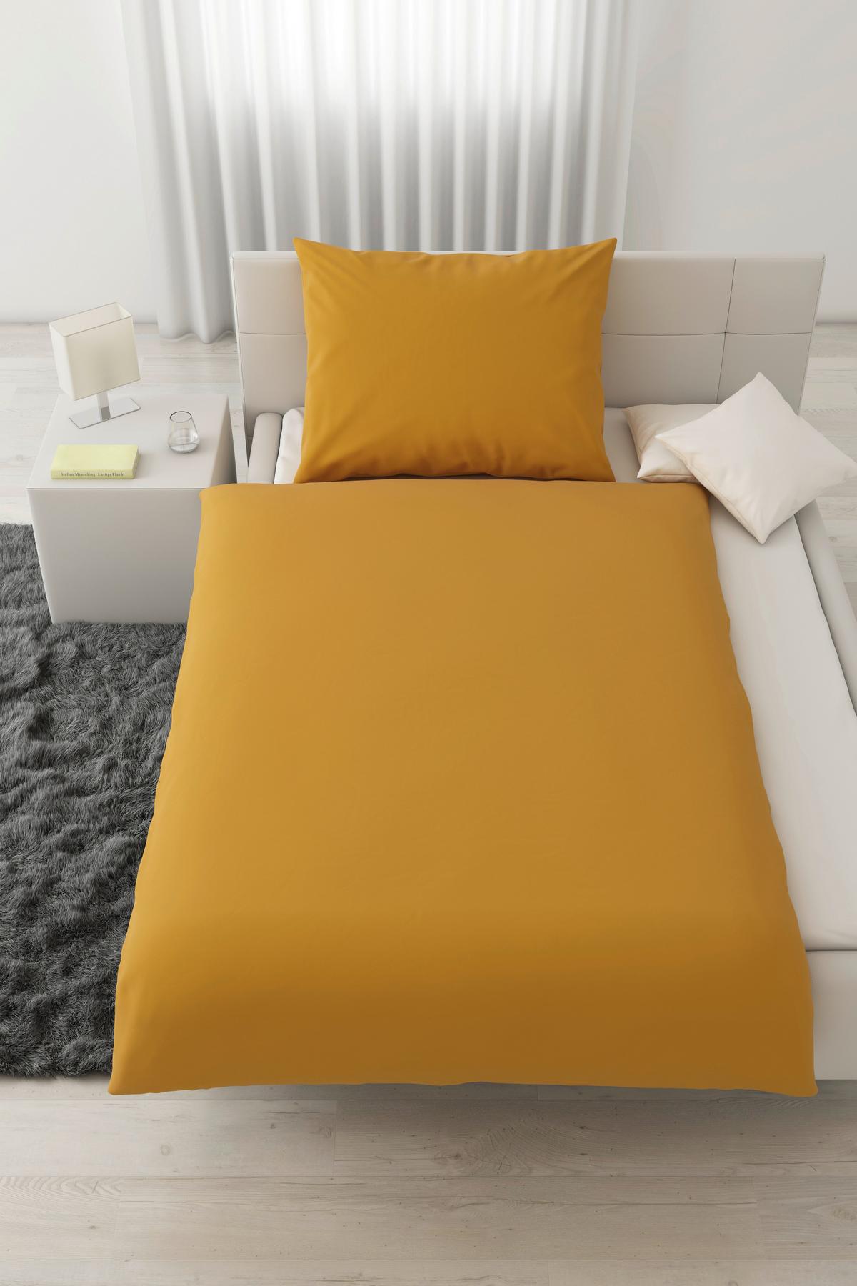 Ágyneműhuzat-garnitúra Iris - sárga, Modern, textil (140/200cm) - Modern Living