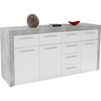 Comodă FOCUS FCK03 - alb/gri, Modern, material pe bază de lemn (194/86/45cm) - Modern Living