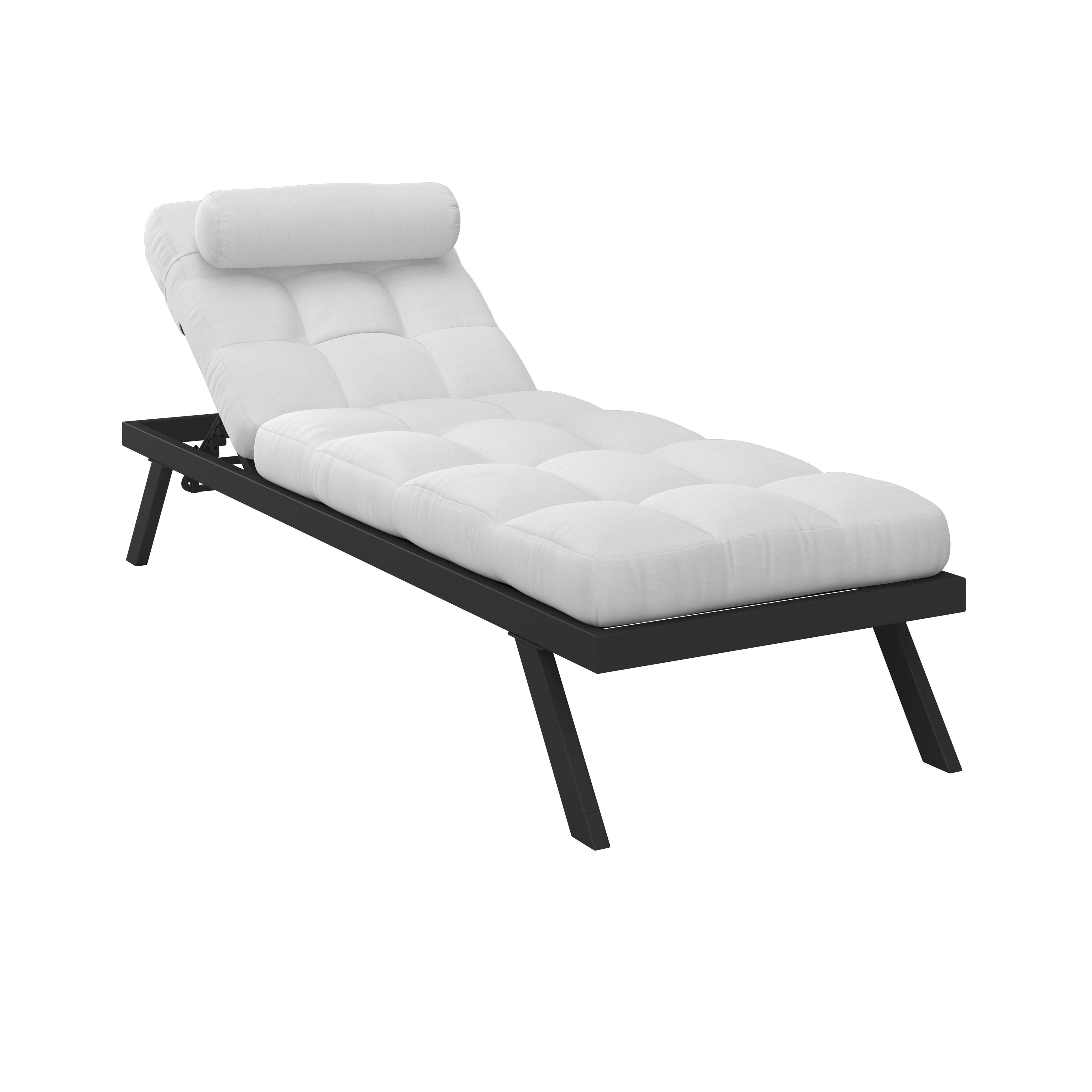 Vrtni Ležalnik Avola, Krem - krem barve/bela, Moderno, kovina/tekstil (199/31/68cm) - Bessagi Garden