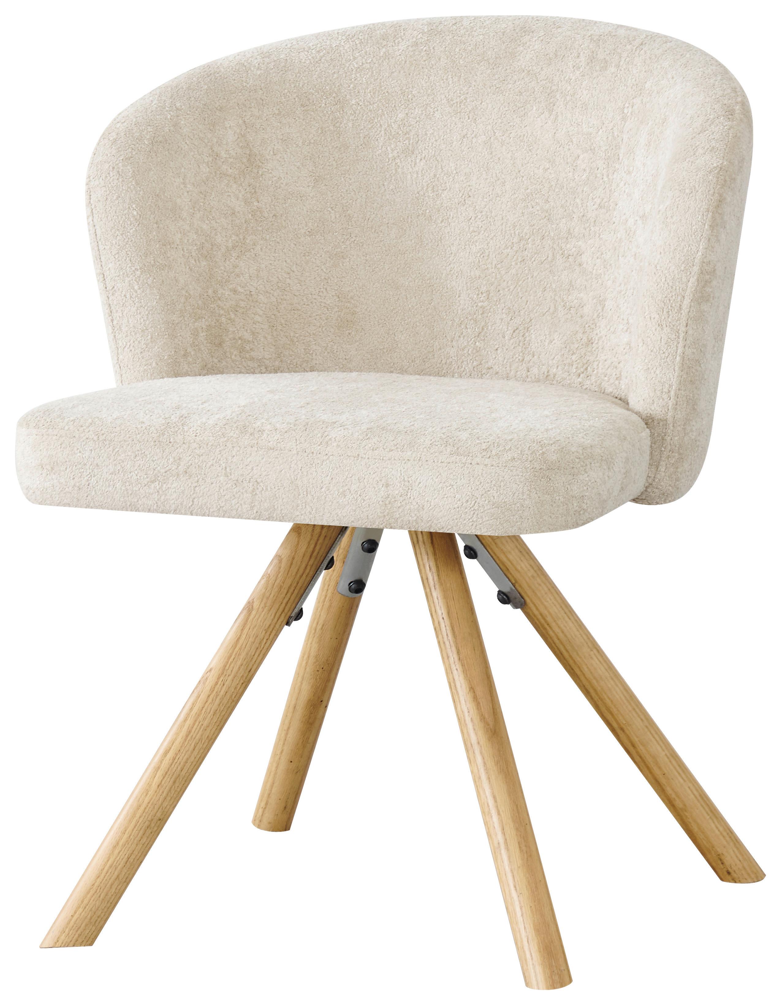 STOL FRIDA - beige/ekfärgad, Modern, metall/trä (57/76/57cm) - Mömax