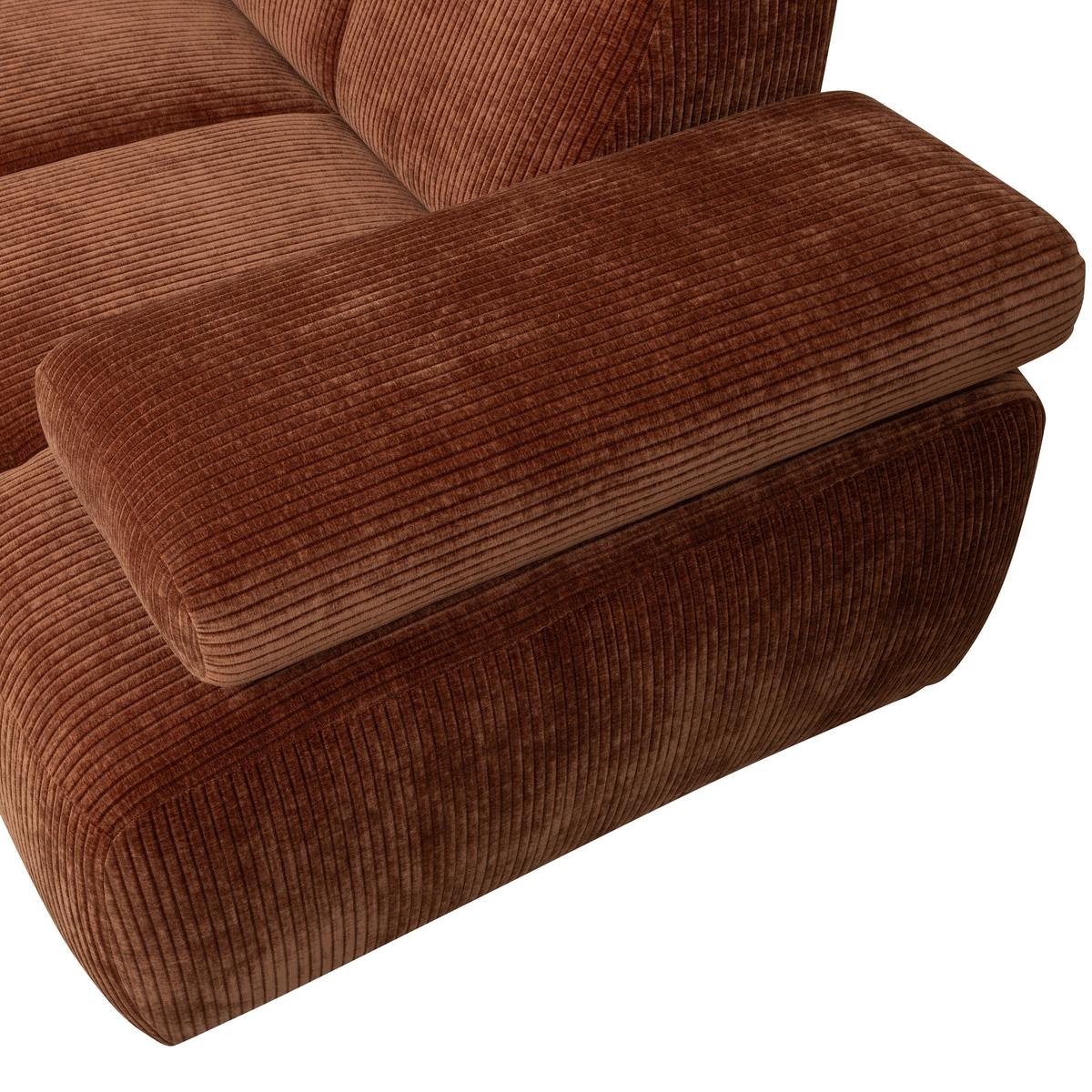 Ecksofa Mojo Rostfarben S: 230x310 cm - Rostfarben, Design, Textil (230/310cm) - Livetastic