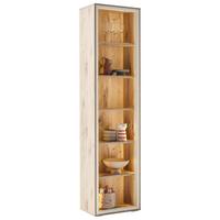 Regalelement Santerno Weiß/Eichefarben - Eichefarben/Weiß, KONVENTIONELL, Holzwerkstoff (50/197/32cm) - Mömax