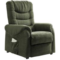 Fernsehsessel Nino Dunkelgrün Nylon/Struktur - Dunkelgrün/Schwarz, Design, Kunststoff/Textil (76/106/94cm) - Livetastic