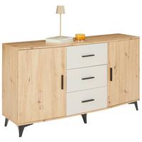 Comodă IVONA - cașmir/stejar Artisan, Trend, material pe bază de lemn (160/90/45cm) - Modern Living