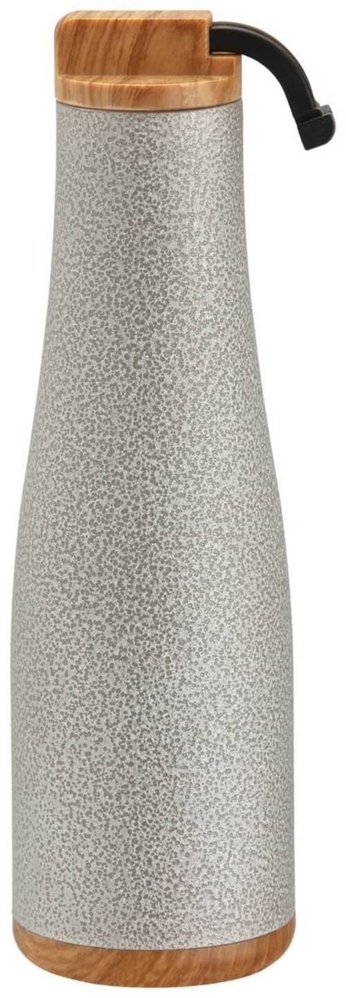 Hőszigetelt Palack Szürke Moon - bézs/ezüst, Lifestyle, műanyag/fém (550ml) - Premium Living