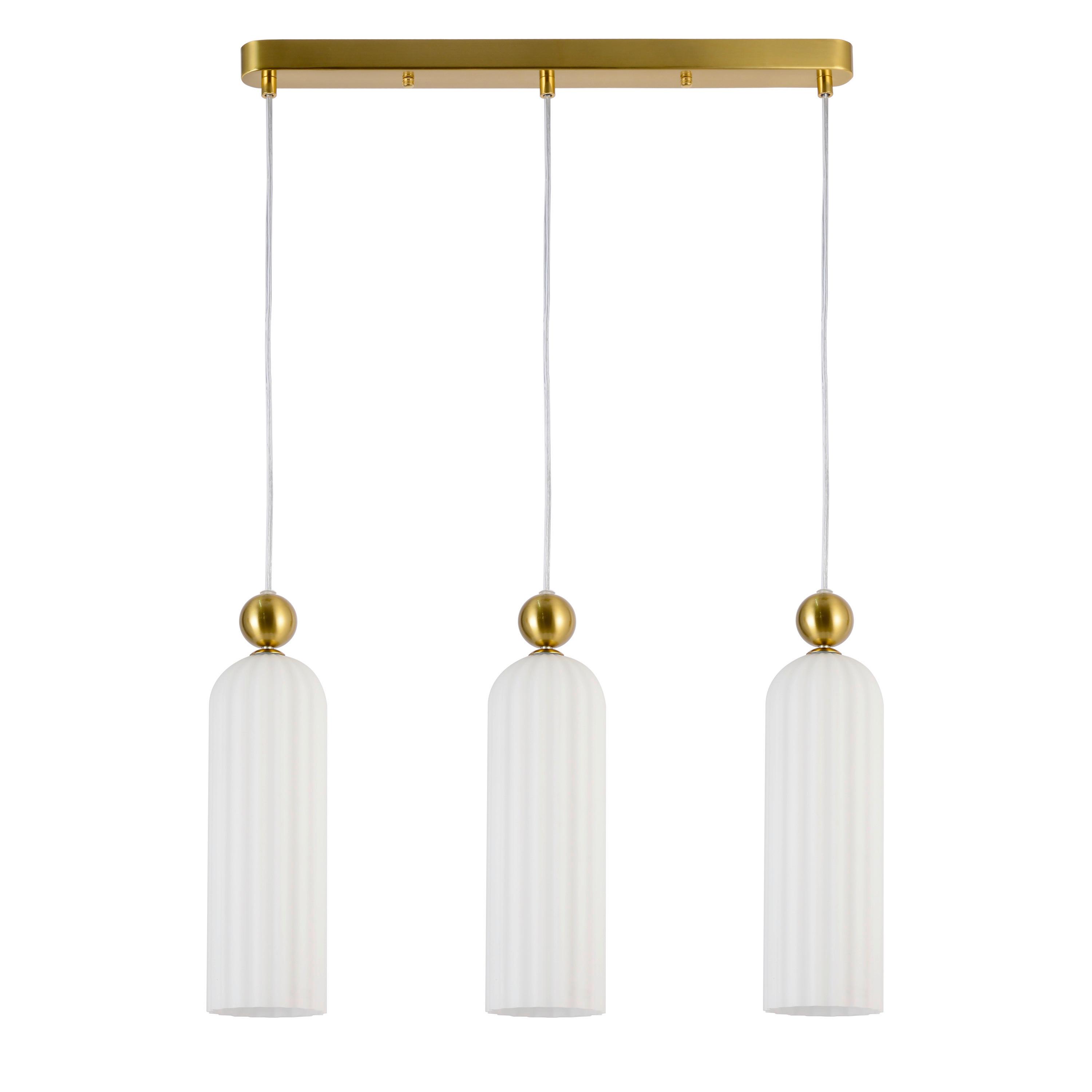 Hängeleuchte Lp-939/3l_piega 3 - Weiss, Basics, Glas (55/3/150cm)