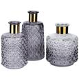 Dekoflasche Delia Hellgrau - Hellgrau, Glas/Metall (15/19/15cm) - Mömax modern living Dekoflasche Delia Hellgrau - Hellgrau, Glas/Metall (15/19/15cm) - Mömax modern living
