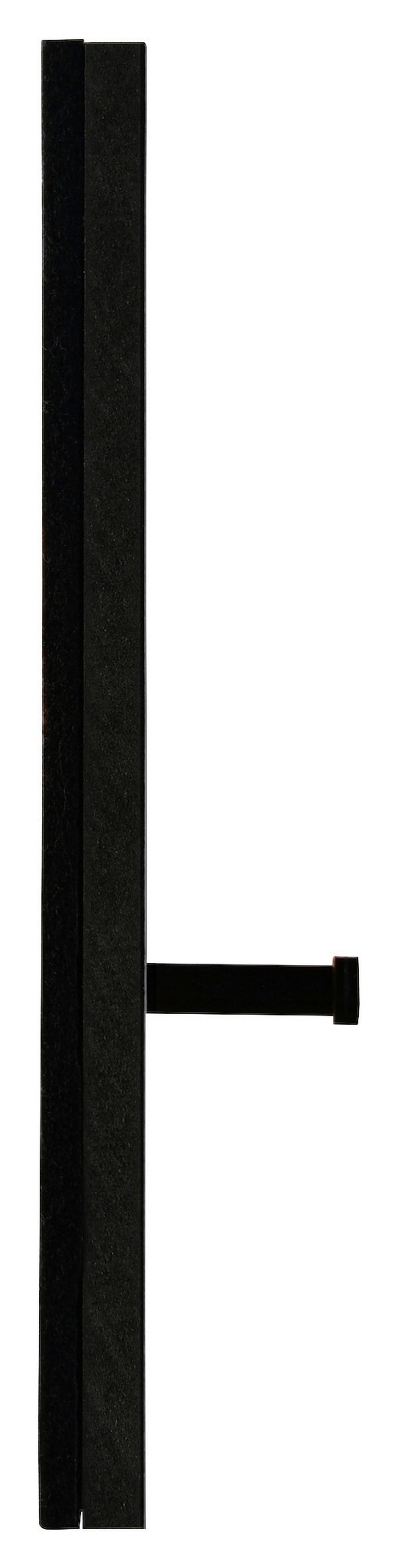 PANEL DO PRZEDPOKOJU GABI - czarny/szary, Modern, materiał drewnopochodny/tkanina (60/30/7cm) - Xora