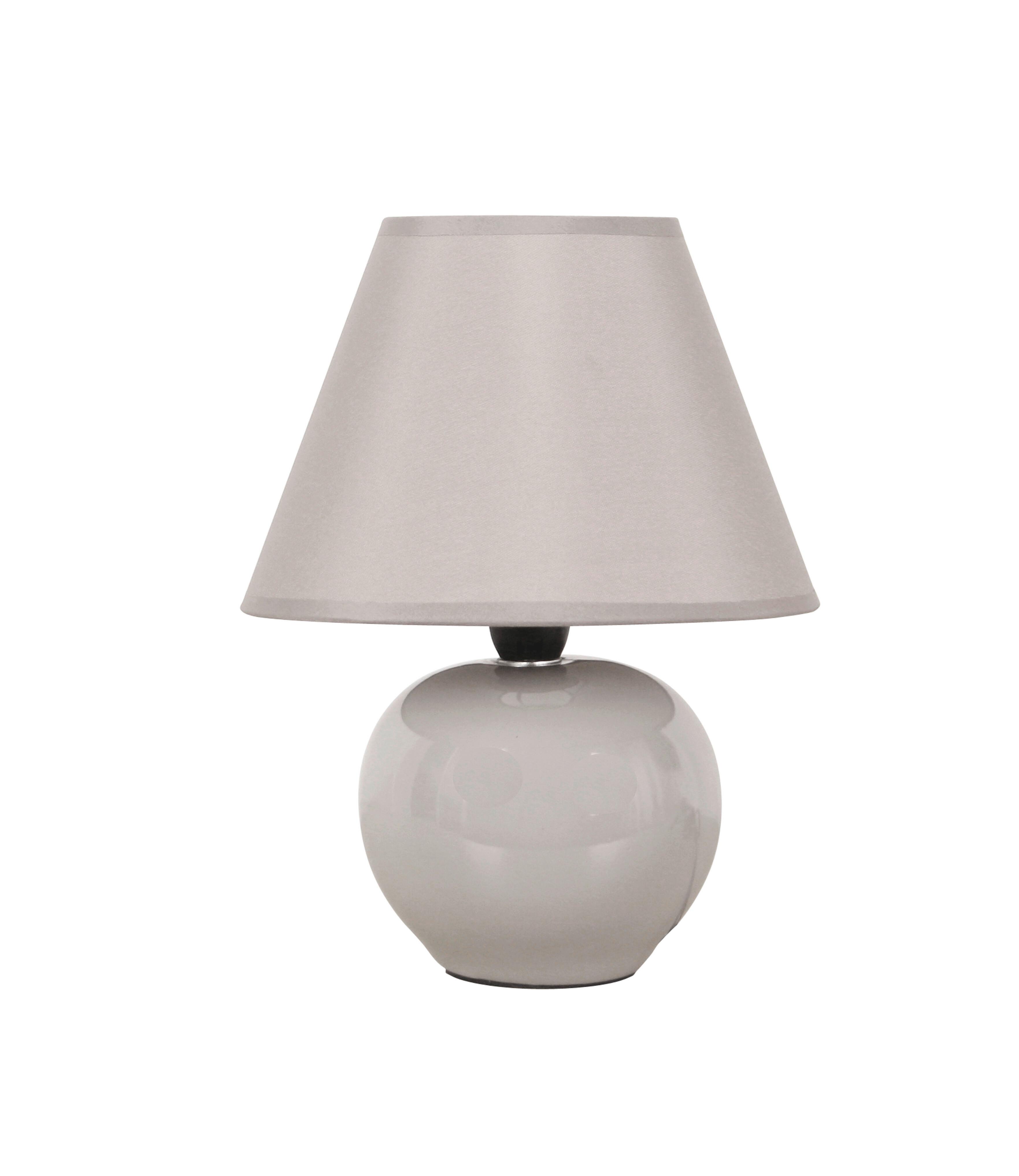 Tischleuchte Irma max. 40 Watt - Schwarz/Grau, ROMANTIK / LANDHAUS, Keramik/Kunststoff (18/25cm) - Mömax