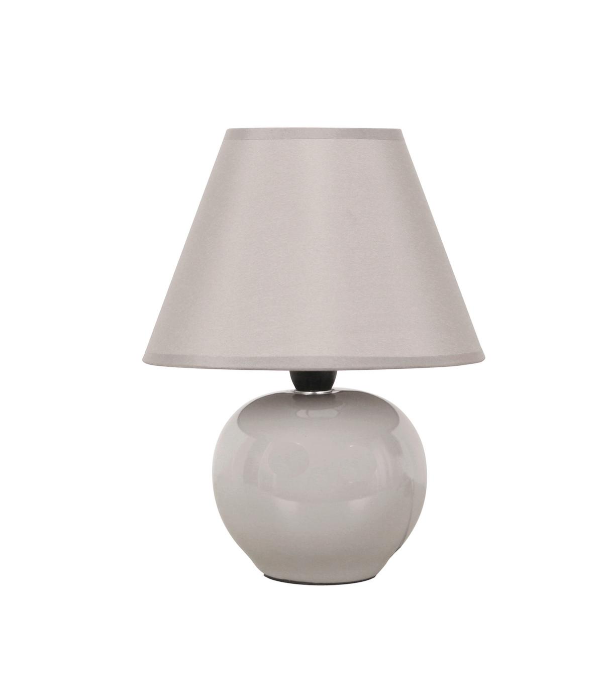 Tischleuchte Irma max. 40 Watt - Schwarz/Grau, Romantik / Landhaus, Keramik/Kunststoff (18/25cm) - Mömax
