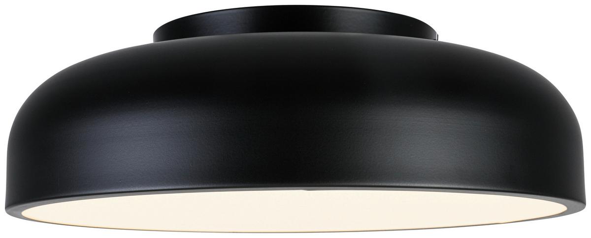 LED-Deckenleuchte Mike Schwarz/Weiß max. 24 Watt - Weiss/Schwarz, Modern, Kunststoff/Metall (35/11cm) - Mömax