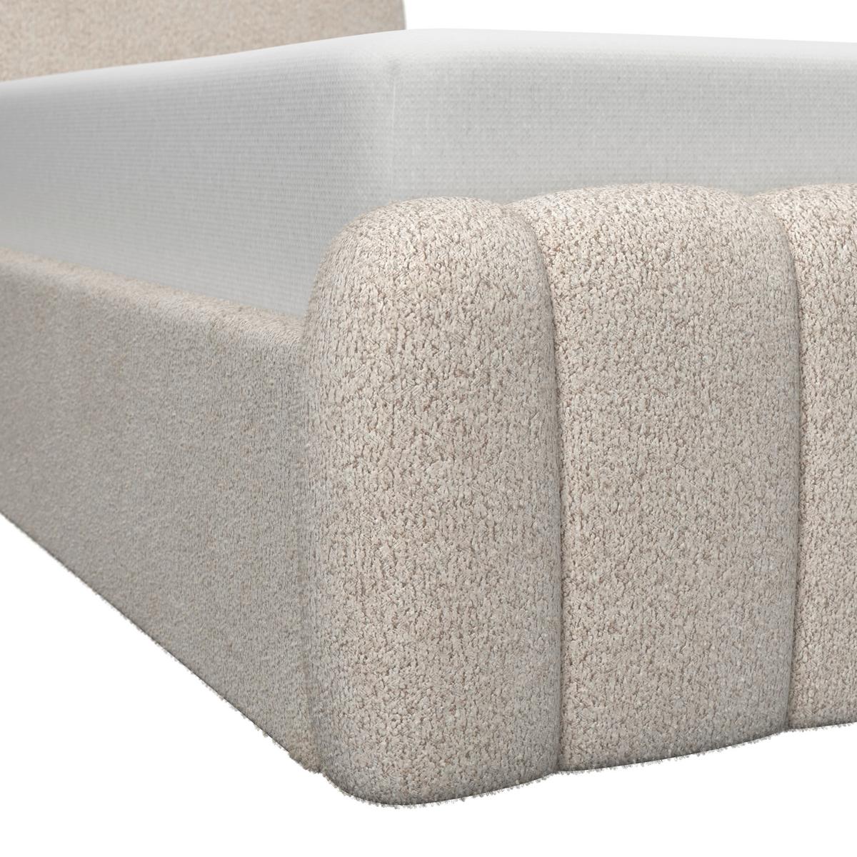 Kinderbett Belly Bouclé Beige ca. 90x200 cm - Beige, MODERN, Holz/Textil (90/200cm) - Bessagi Kids