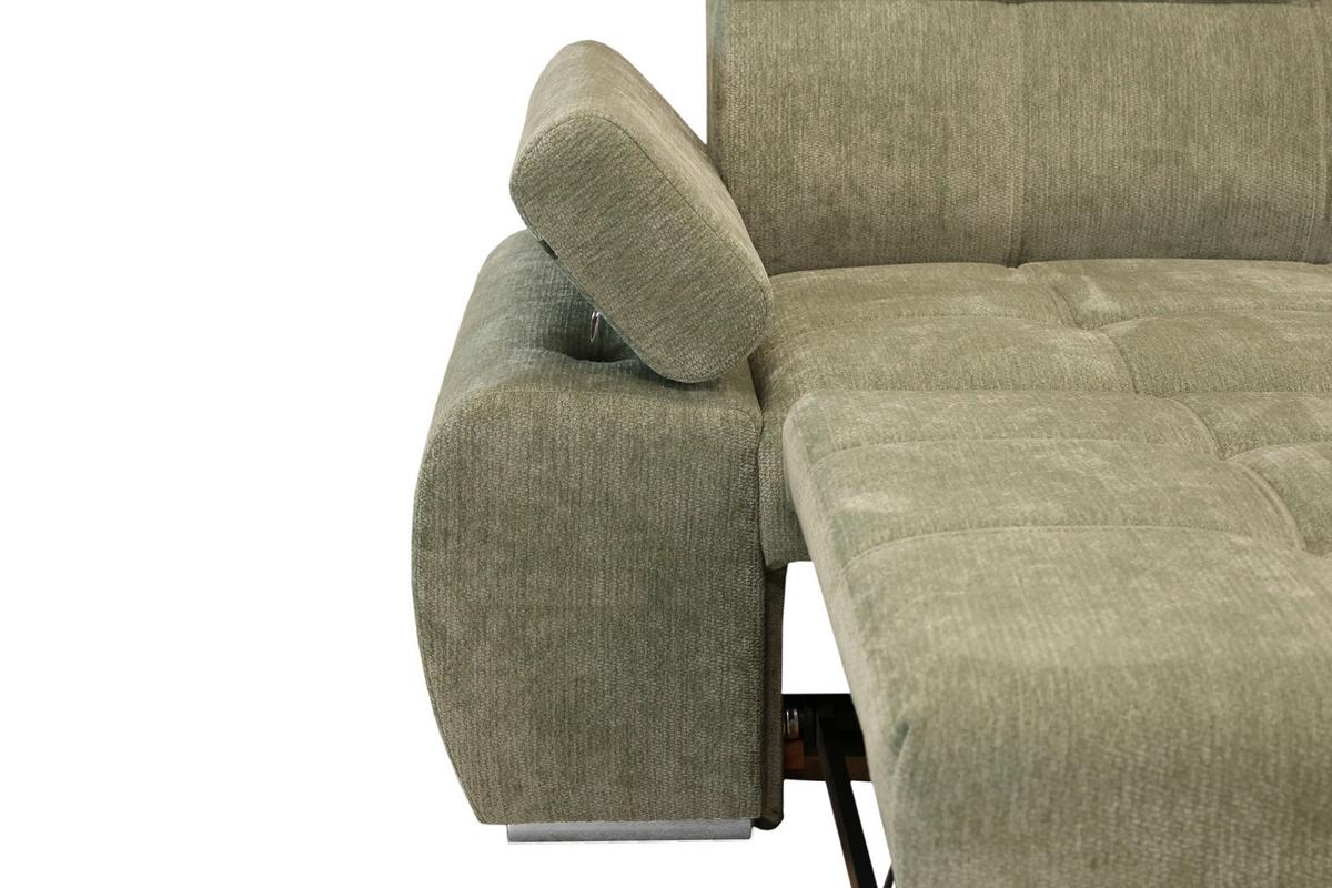 Kutna Garnitura Vegas - srebrne boje/boje kadulje, Design, drvo/tekstil (294/173cm) - Modern Living