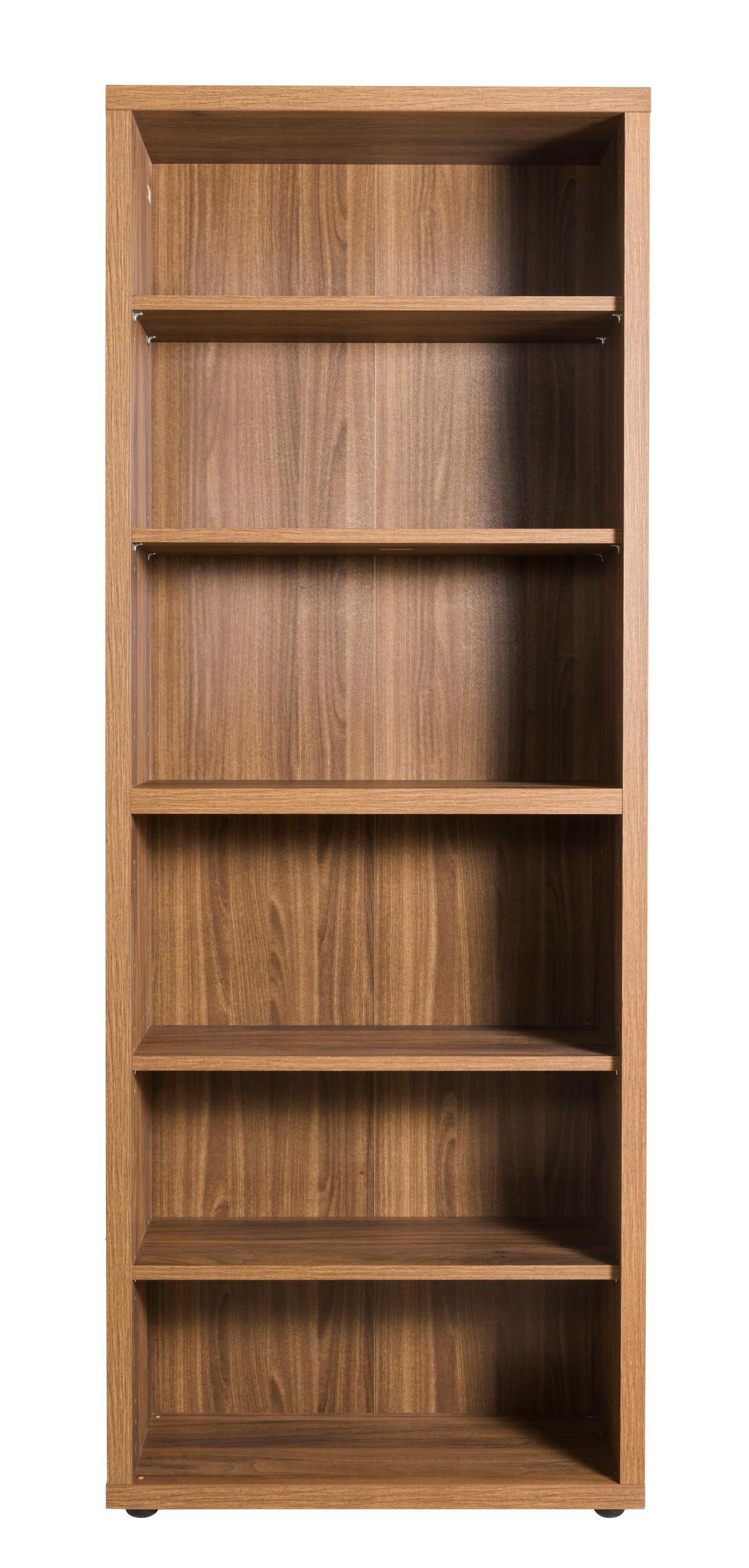 Polica Rilega - boja oraha, Moderno, pločasti materijal (82,1/216,8/35,5cm) - Modern Living