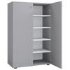 Schuhschrank Lona XL ca.70x110x39cm Grau - Schwarz/Grau, KONVENTIONELL, Holzwerkstoff/Kunststoff (70/110/39cm) - MID.YOU