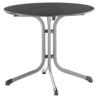 Gartenklapptisch Anthrazit - Anthrazit/Graphitfarben, MODERN, Holzwerkstoff/Metall (85/73cm) - Sieger