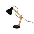 Schreibtischleuchte Omar, max. 25 Watt - Schwarz, LIFESTYLE, Holz/Metall (20/47cm) - MÖMAX modern living