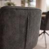 STOL MED ARMSTÖD NALANI - mörkgrå, Modern, metall/textil (58/90/65,5cm) - Bessagi Home