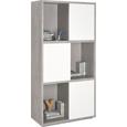 Regal Grau/Weiß - Weiß/Grau, Holzwerkstoff (90/185/40cm) - Modern Living Regal Grau/Weiß - Weiß/Grau, Holzwerkstoff (90/185/40cm) - Modern Living