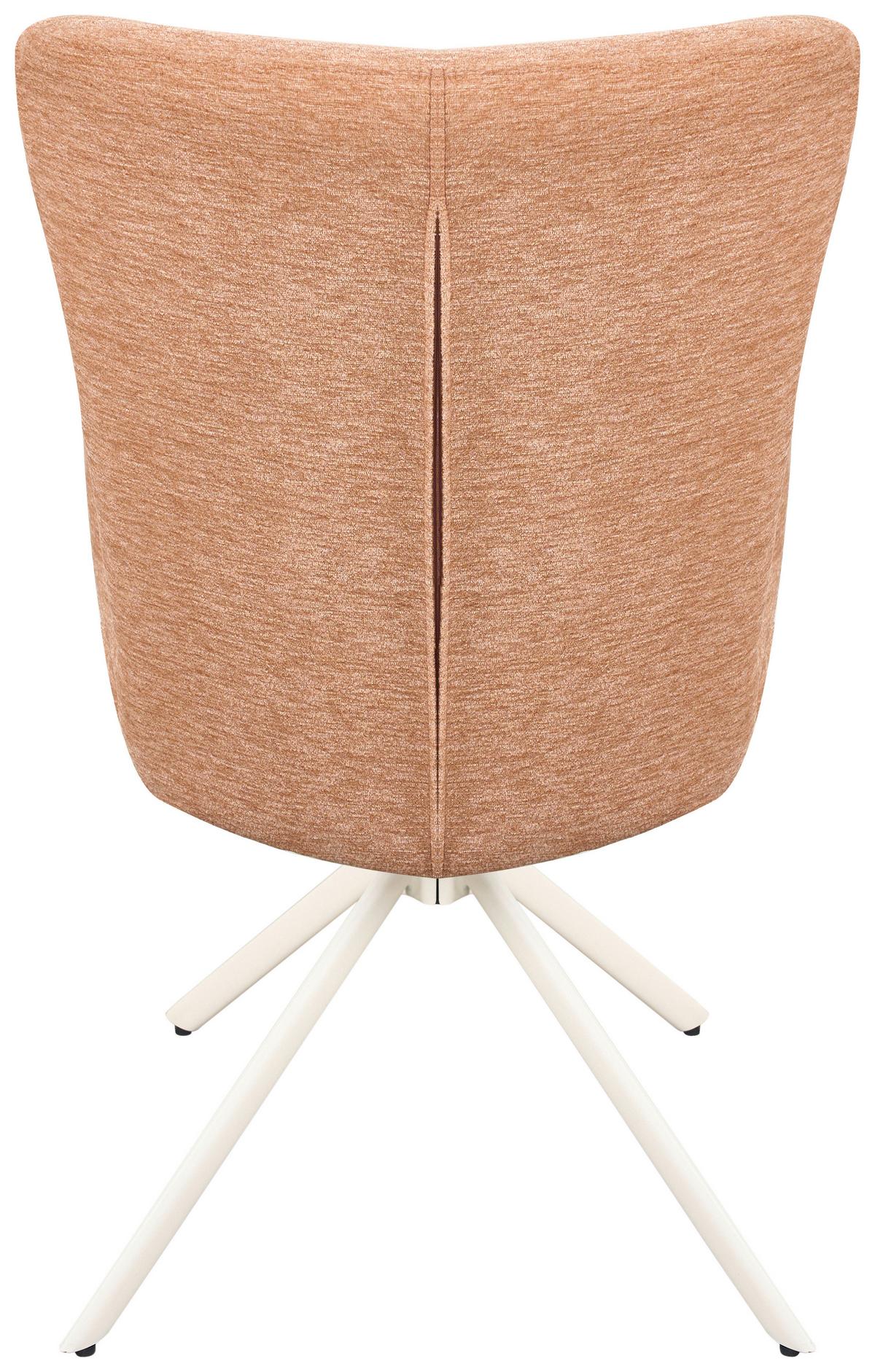 Armlehnstuhl Stella Rosa/beige - Beige/Rosa, Design, Textil/Metall (58/91/66cm) - Mömax