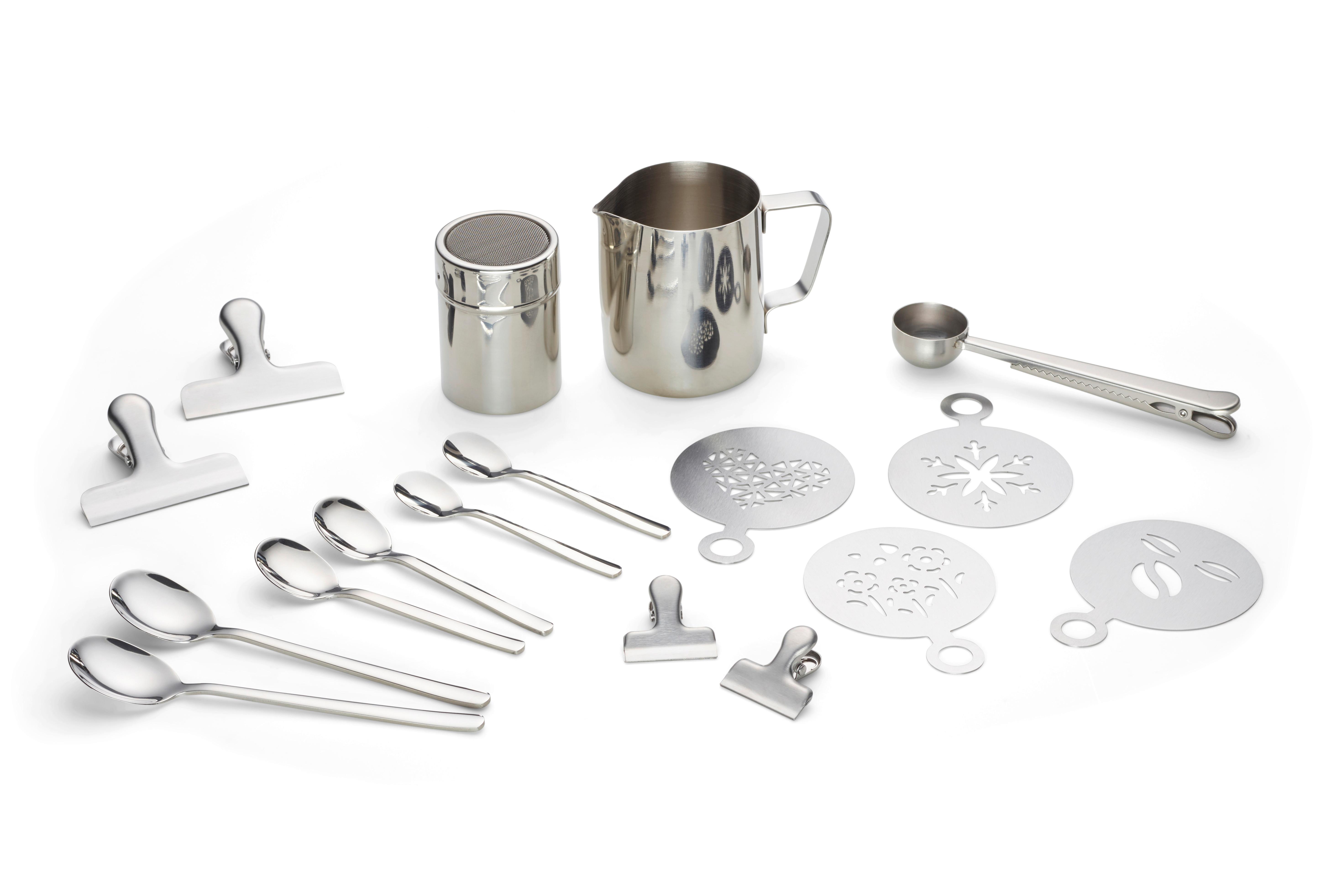 Kavni Servis Coffee, 23-Delni - srebrne barve, Design, kovina (10,5cm) - Echtwerk