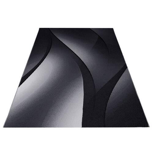 Webteppich Plus Schwarz ca. 140x200cm - Schwarz, Basics, Textil (140/200cm) - Novel