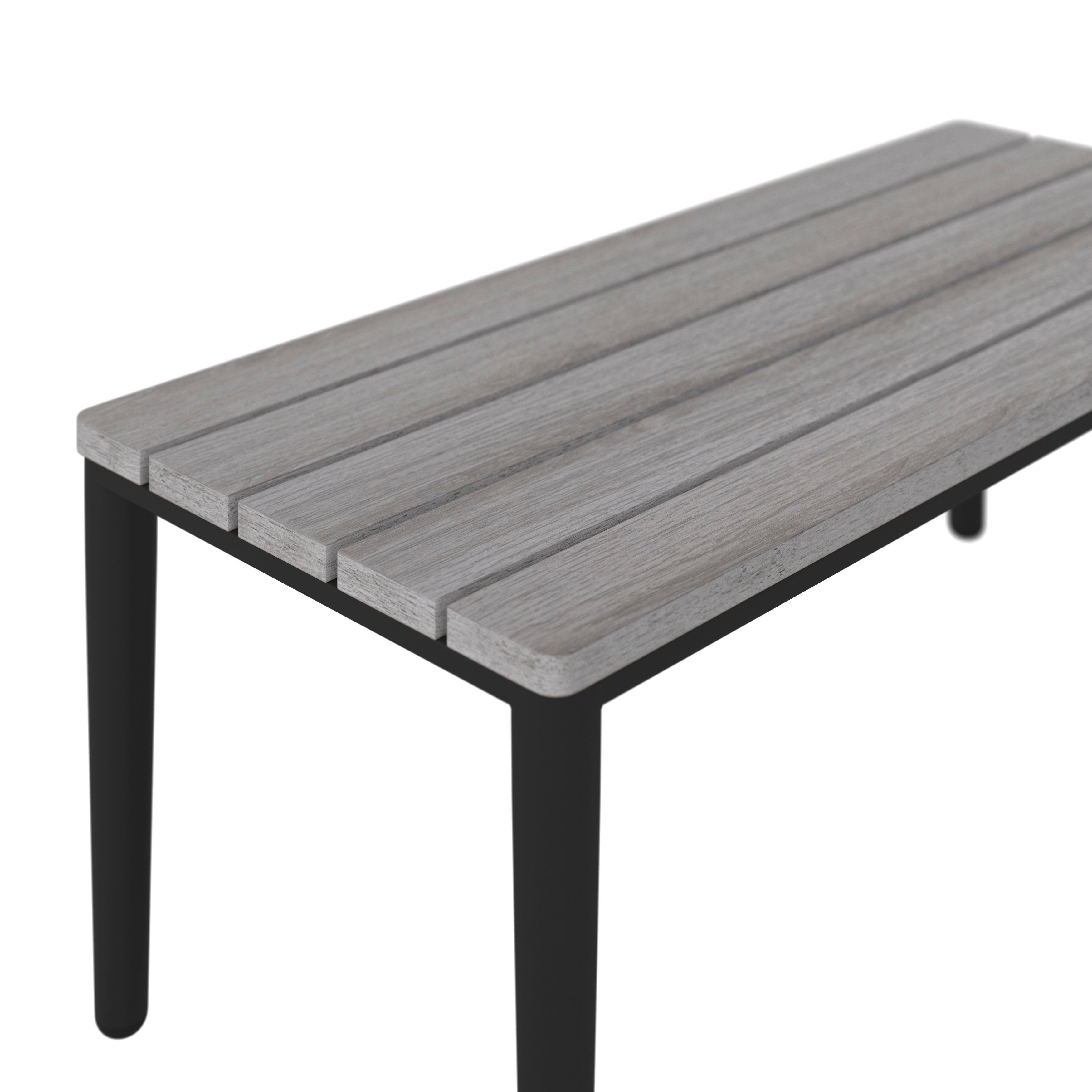 LOUNGEGRUPP ENJA - ljusgrå/grå, Modern, metall/textil (104/60/70cm) - Bessagi Garden