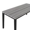 LOUNGEGRUPP ENJA - ljusgrå/grå, Modern, metall/textil (104/60/70cm) - Bessagi Garden