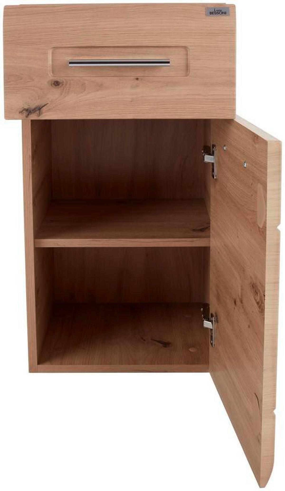 Spodnja Omarica Avensis 302 - barve kroma/barve hrasta, Moderno, kovina/leseni material (35/72/33cm) - Mömax