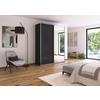 Ormar S Kliznim Vratima Feldkirch - srebrne boje/antracit, Moderno, drvni materijal/metal (181/229/62cm) - Modern Living