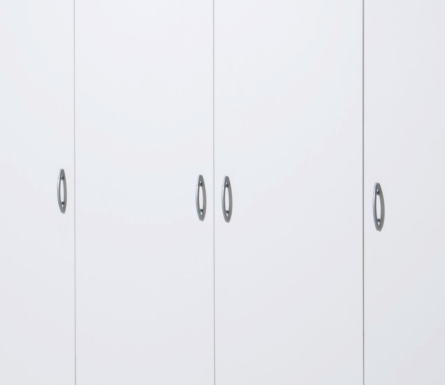 Ormar S Klasičnim Vratima Base 4 - bijela/boje hrasta, Konventionell, drvni materijal/plastika (161/176/53cm) - Based
