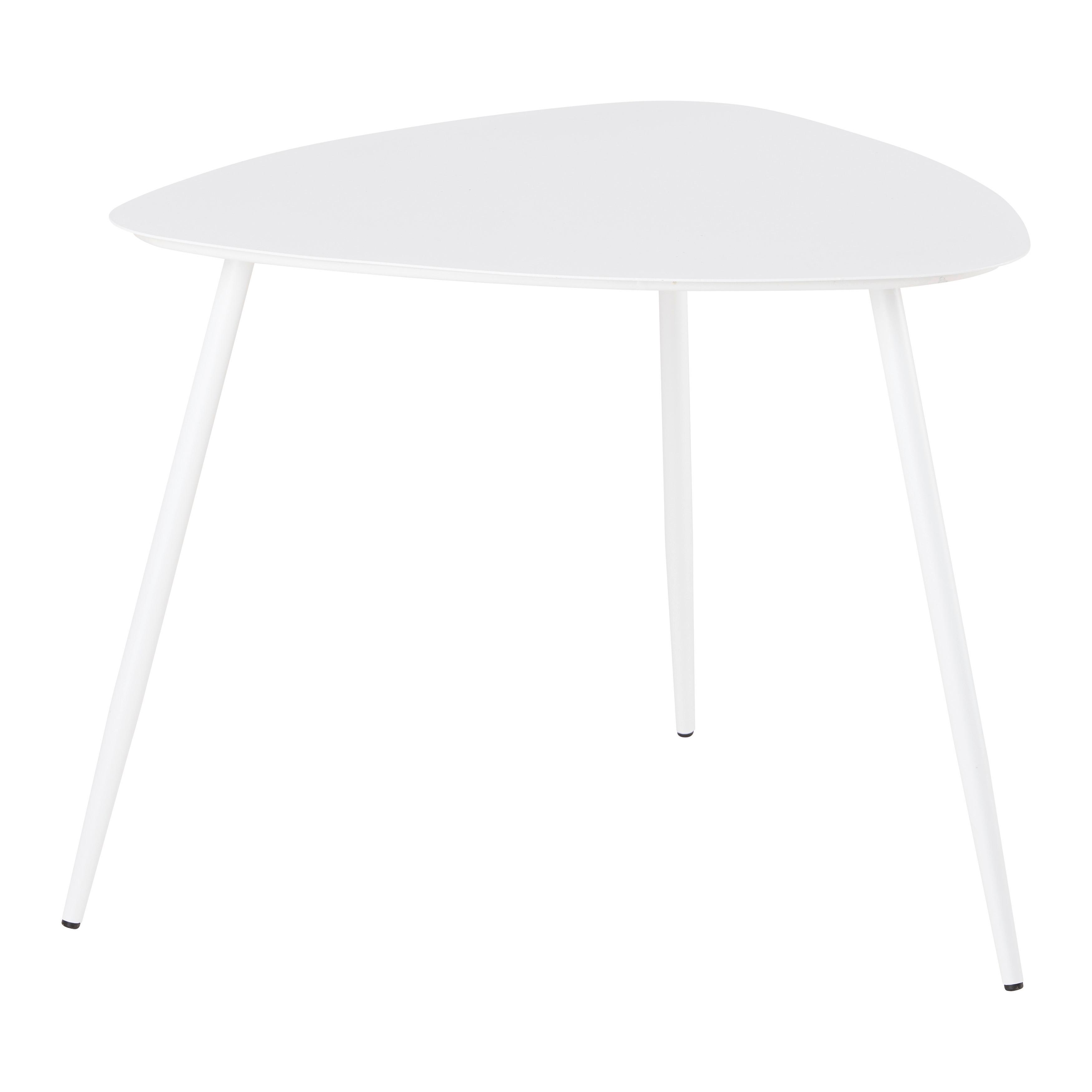 Couchtisch Fine Weiß - Weiß, MODERN, Metall (56/57.5/45.5cm) - Mömax