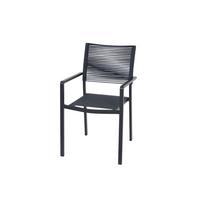 Gartensessel Leeds Anthrazit - Anthrazit, Basics, Metall (54/88/58cm) - Siena Garden