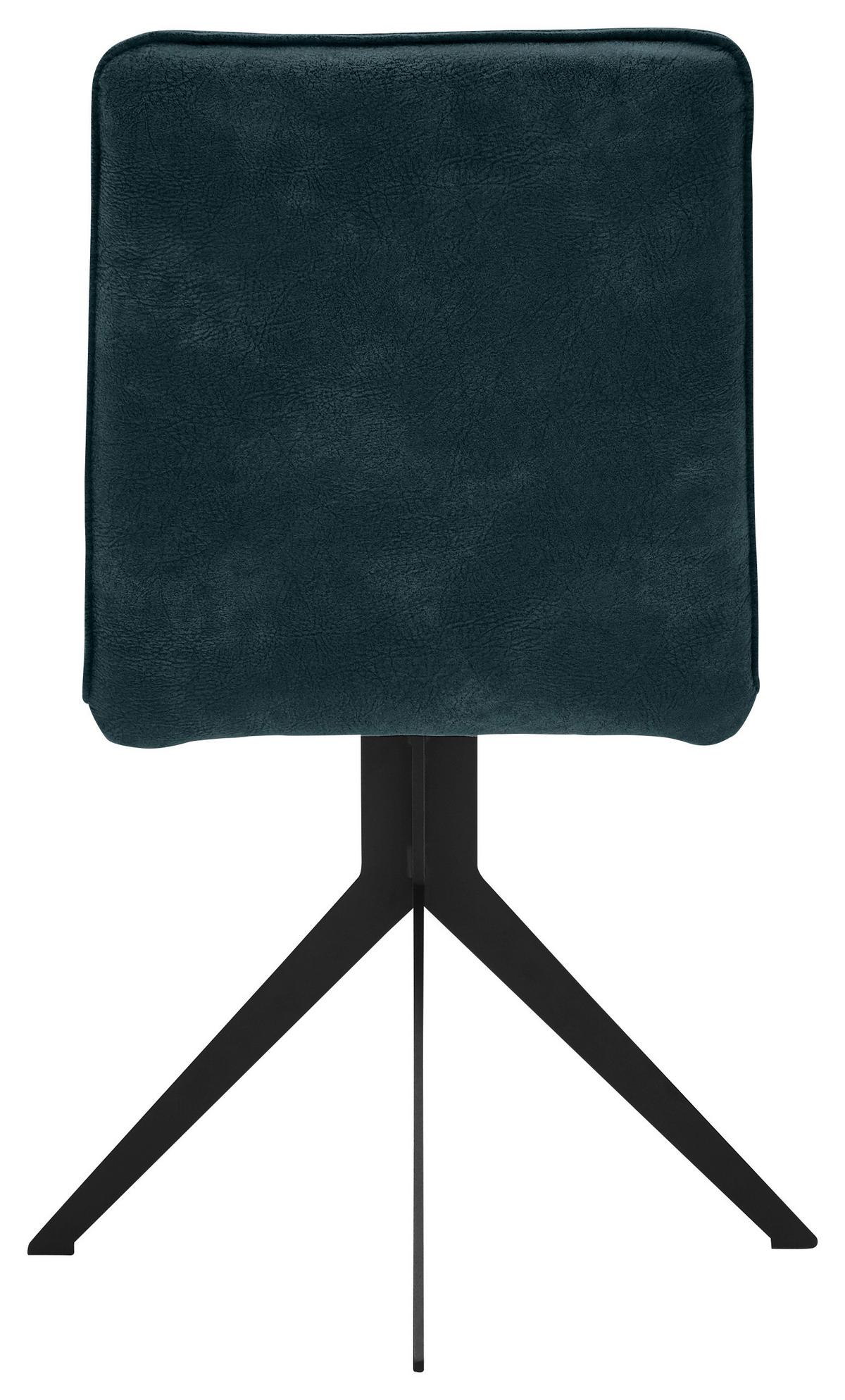 KRZESŁO MALIBU - petrol/czarny, Design, metal/tkanina (46,5/87/64cm) - Voleo