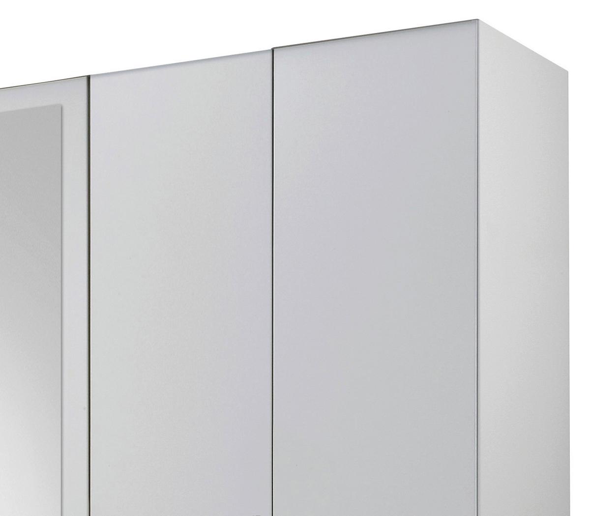 Ormar S Klasičnm Vratima Freiburg - bijela/srebrne boje, Design, staklo/drvni materijal (225/210/58cm) - Modern Living