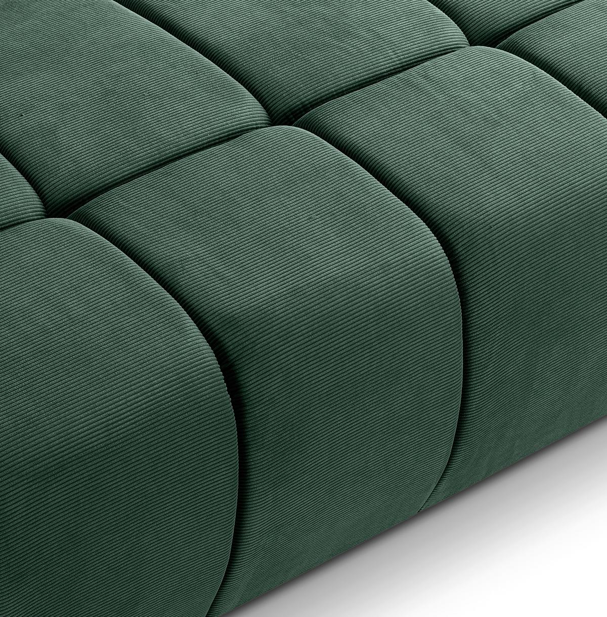 Schlafsofa Lauder Smaragdgrün - Smaragdgrün/Schwarz, Basics, Holz/Kunststoff (207/93/105cm) - MID.YOU