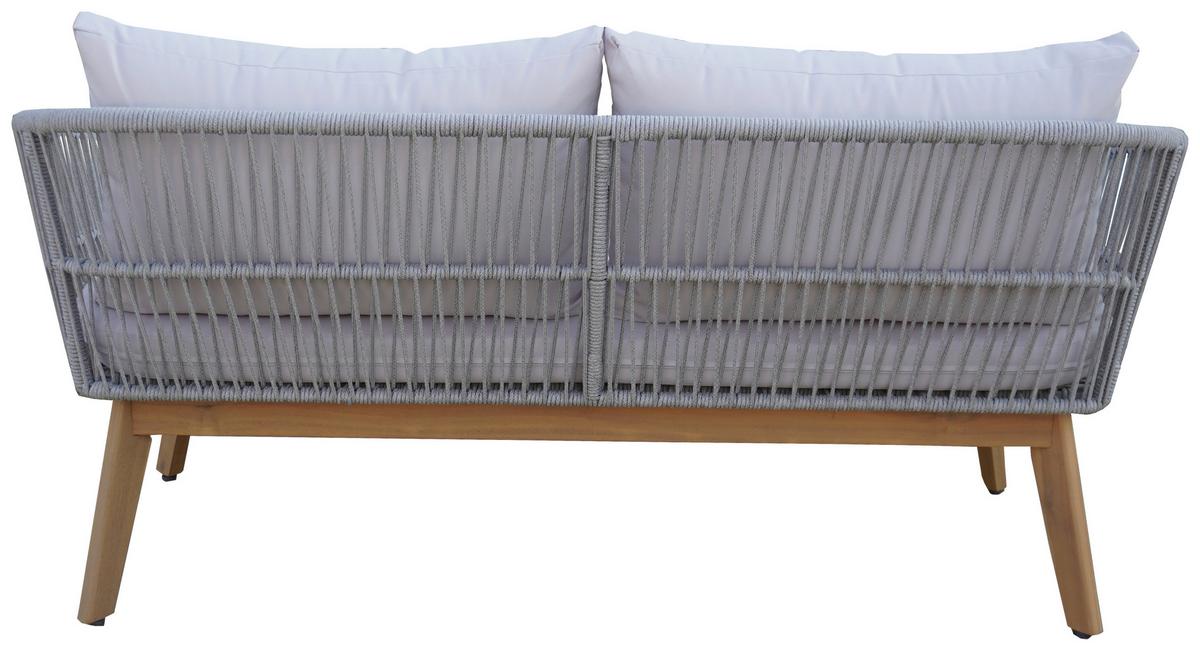 Gartenset Michi 1 Grau/Akaziefarben, 4-teilig - Grau/Akaziefarben, MODERN, Holz/Metall (82/55/40cm) - Mömax