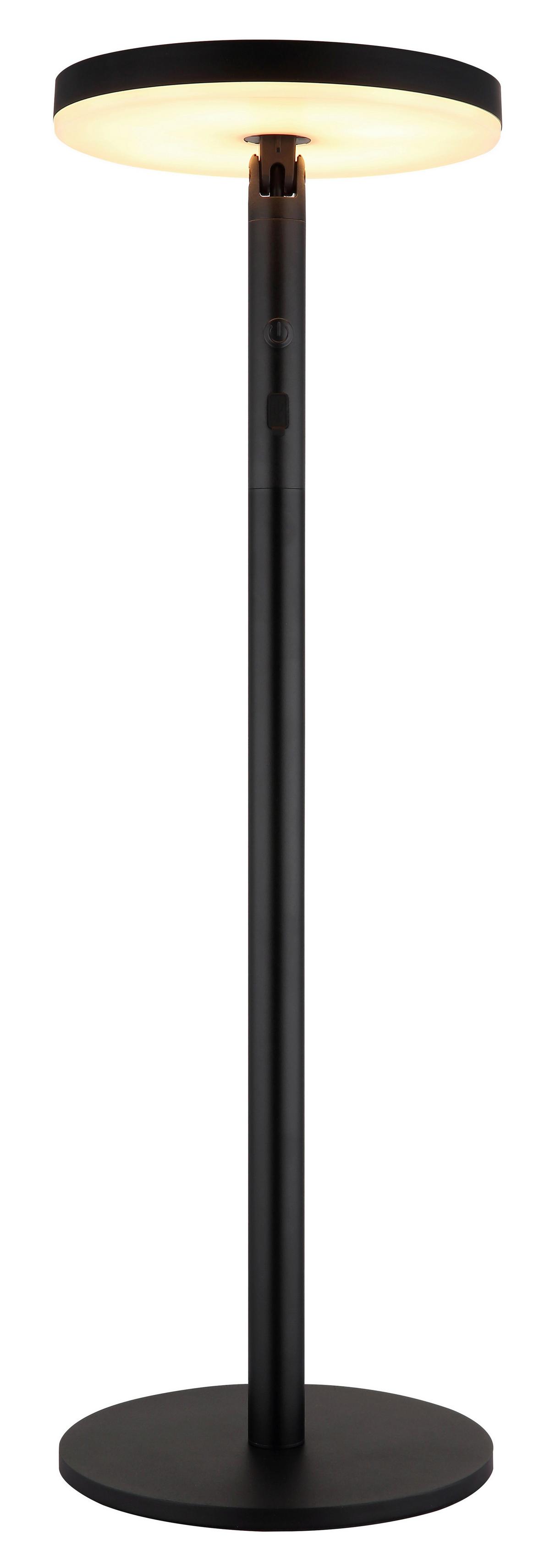 Solarleuchte 36508  Solar - Opal/Schwarz, Design, Kunststoff/Metall (23/145cm) - Globo