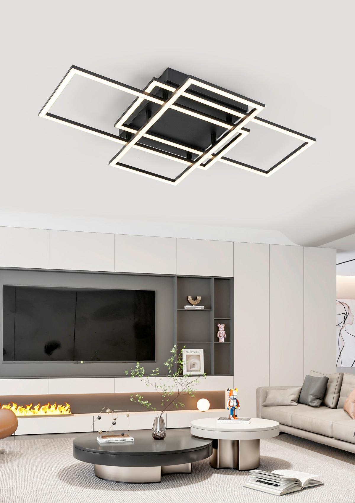 LAMPA SUFITOWA LED PRO *SBN* - czarny, Design, tworzywo sztuczne/metal (58/36/7,5cm) - Novel