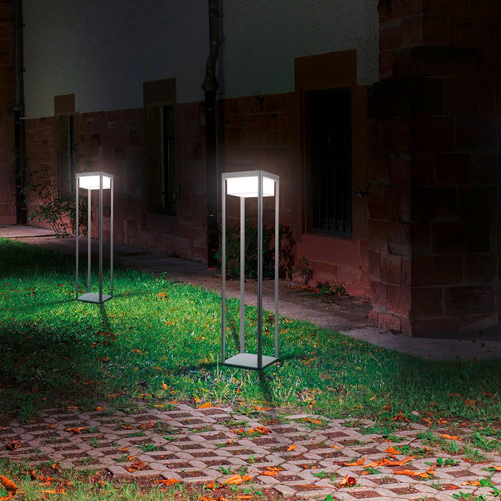 Wegeleuchte Außenbaker Street Schwarz max. 10 Watt - Schwarz, Trend, Metall (18/18/80cm) - MAYTONI