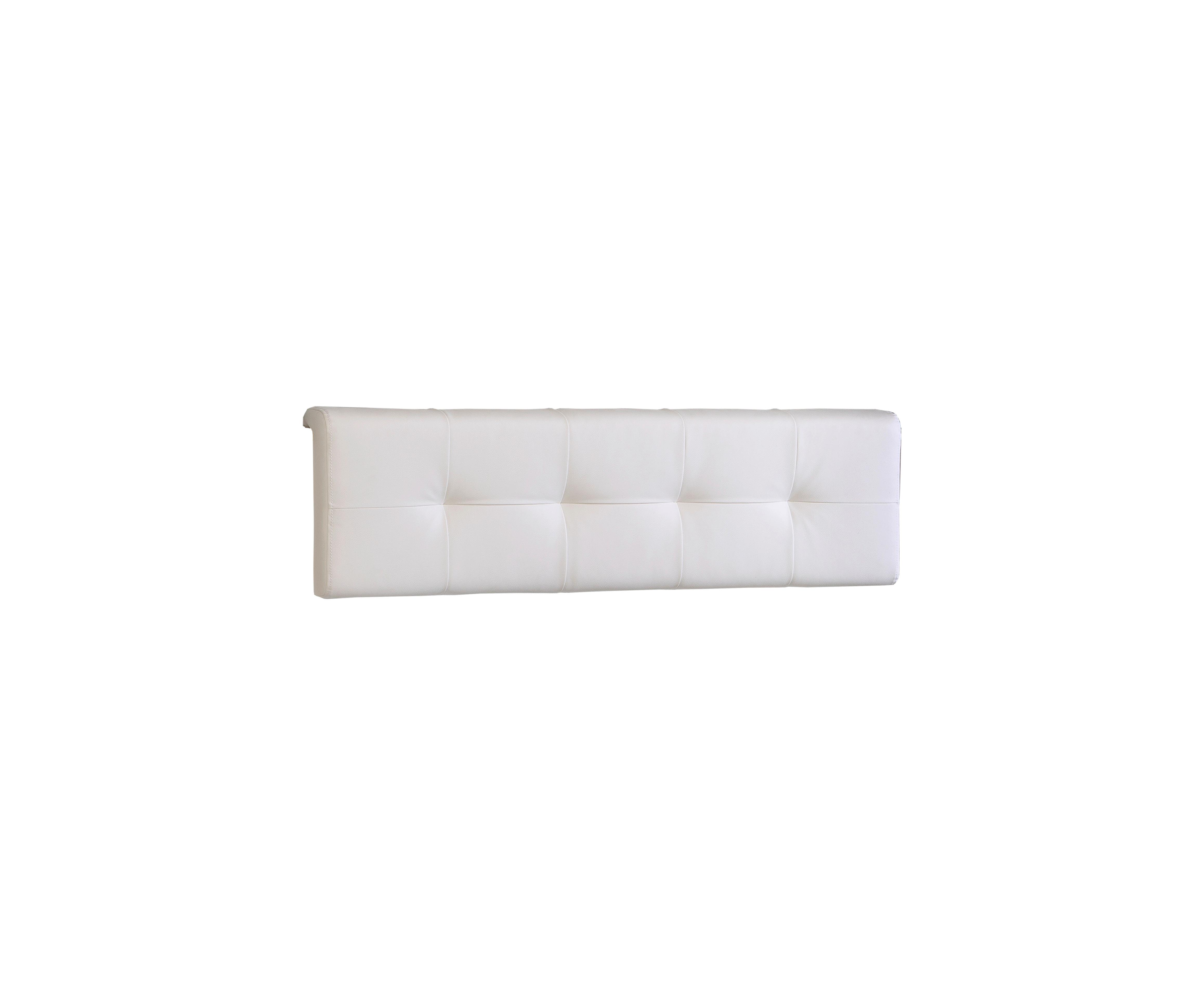 Vzglavje Tess, Bela - bela, Moderno (120/35/13,5cm) - Xora