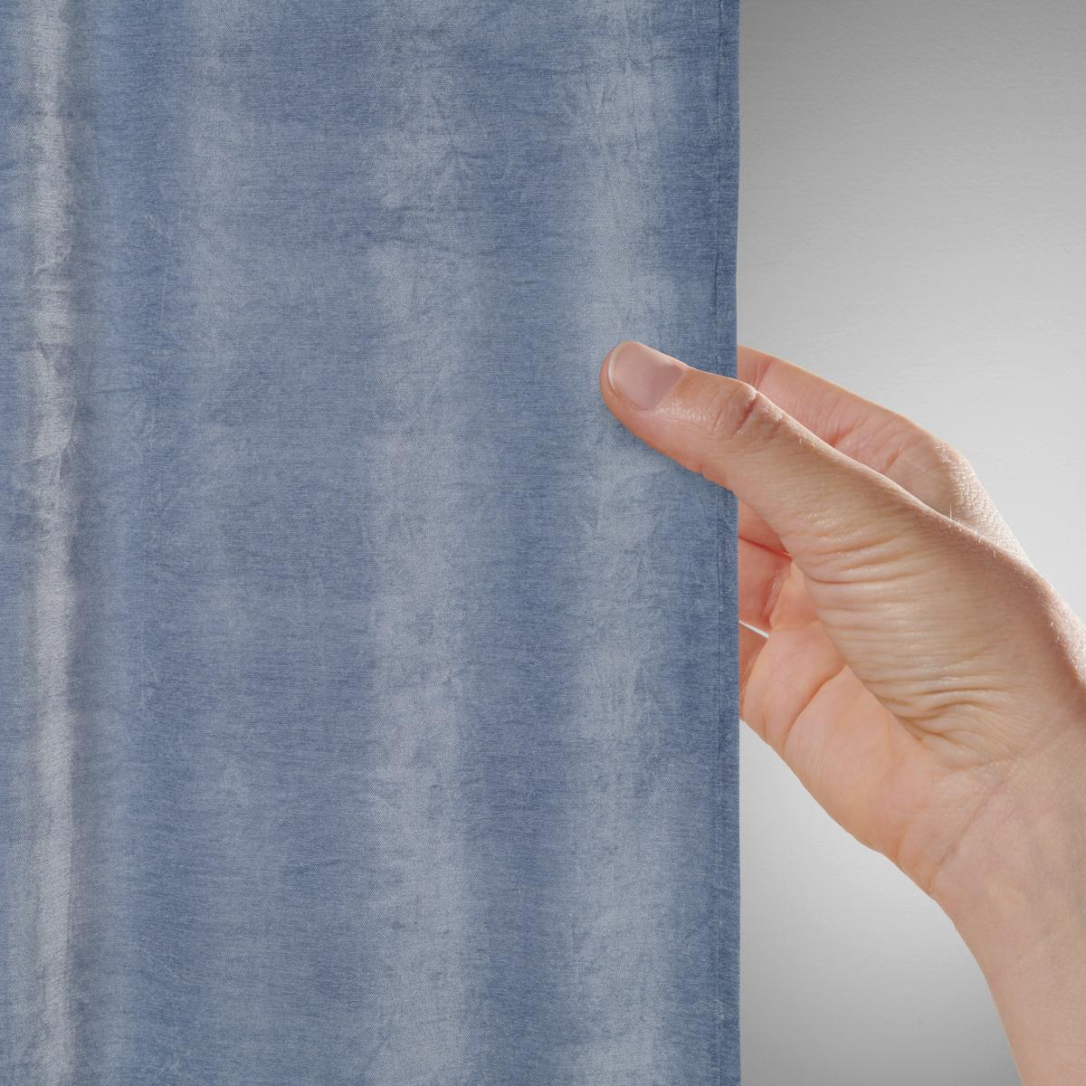 Fertigvorhang Casper Blau ca. 140x245cm - Blau, KONVENTIONELL, Textil (140/245cm) - Mömax