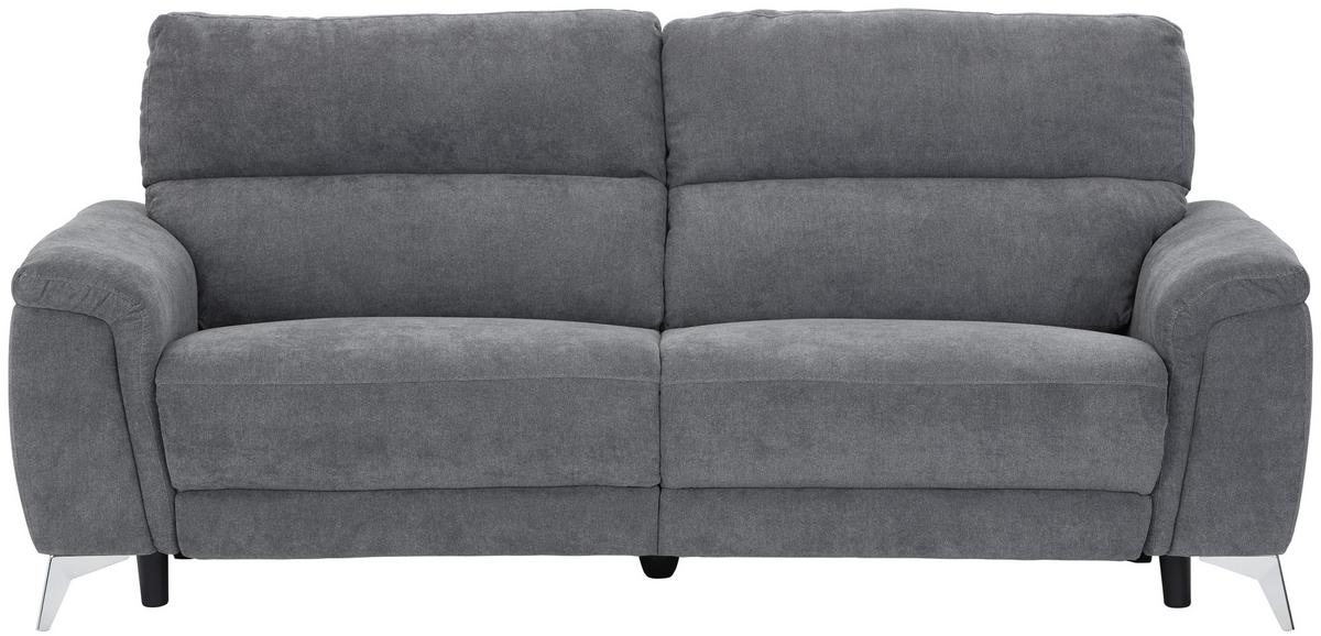 Dvosed Padua, Siva, Relax Funkcija - barve kroma/siva, Konvencionalno, kovina/tekstil (215/97/97cm) - Mömax
