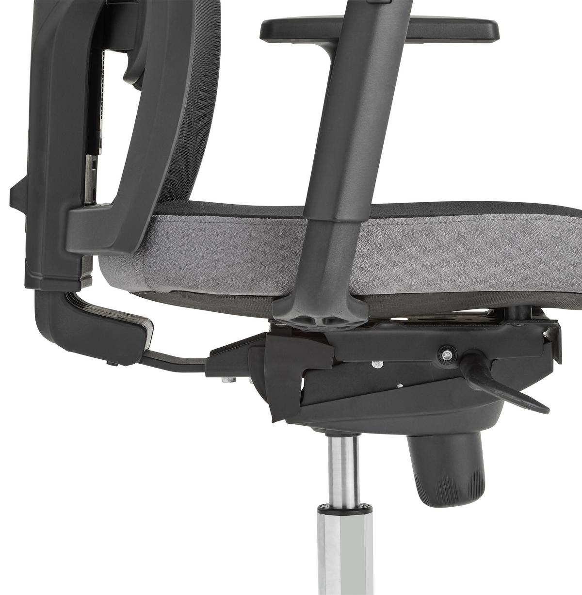 KRZESŁO OBROTOWE PREMIUM 2 - czarny/kolor chromowy, Konventionell, tworzywo sztuczne/metal (70/133/70cm) - Venda