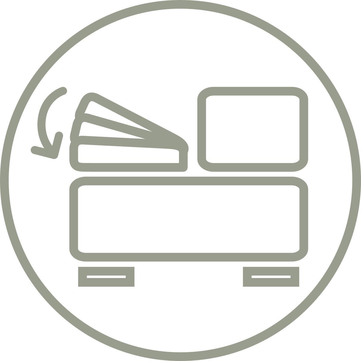 Schlafsofa in Dunkelgrau mit Bettfunktion - Dunkelgrau/Hellgrau, Modern, Kunststoff/Textil (191/42-76/86cm) - Mömax