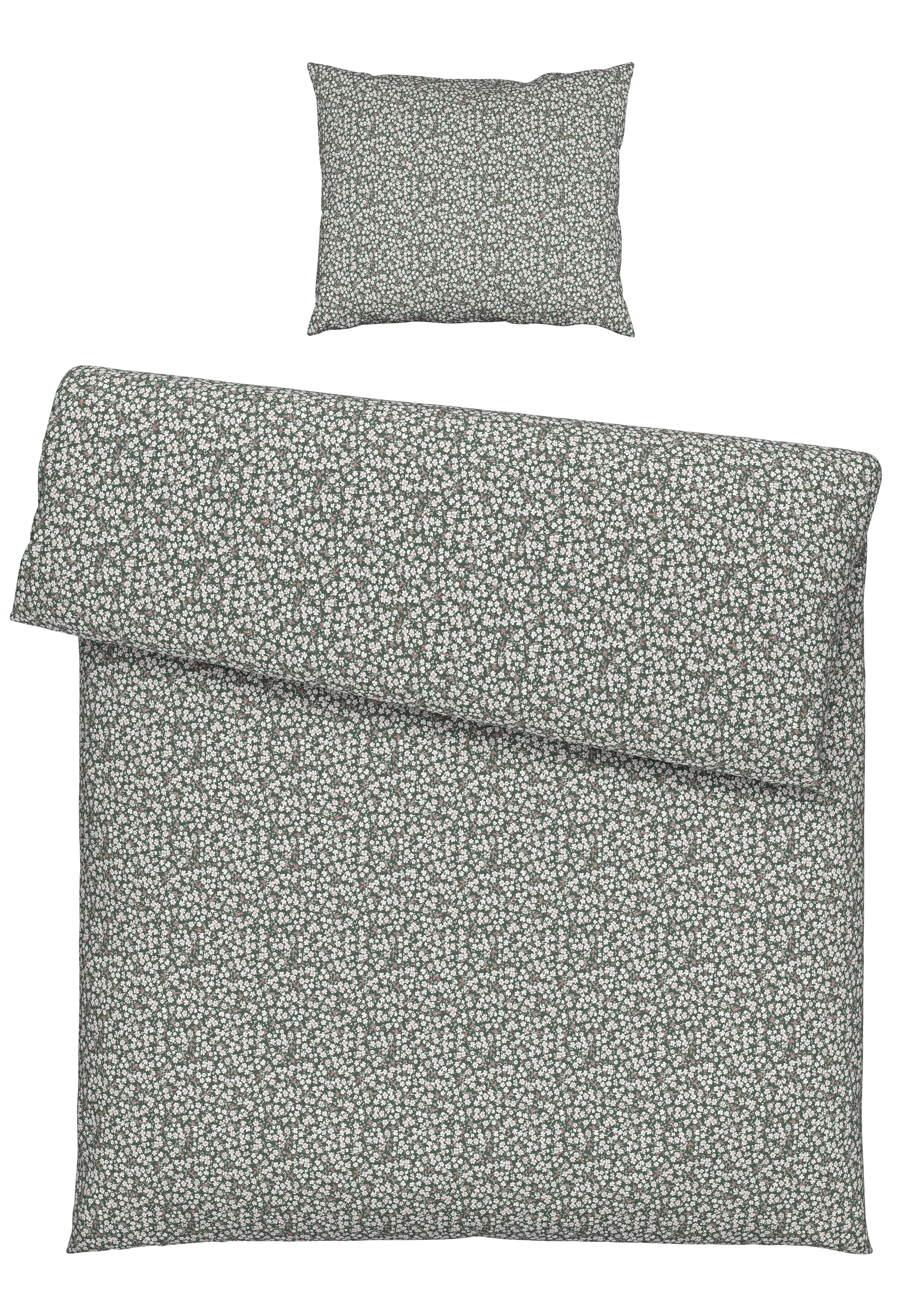 BETTWÄSCHESET JOSEFINE - Grün, Romantik / Landhaus, Textil (160/210cm) - Modern Living