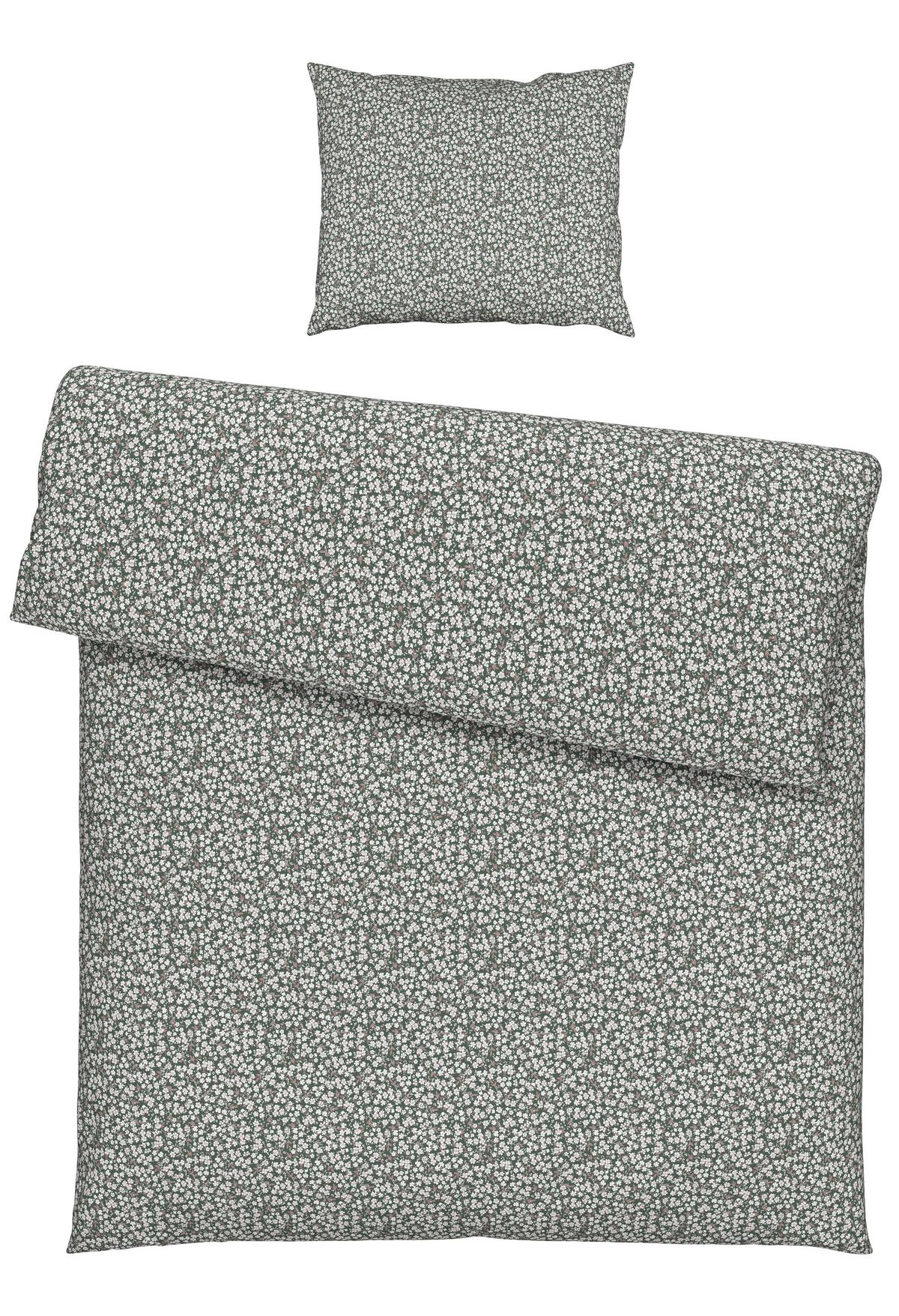 BETTWÄSCHESET JOSEFINE - Grün, Romantik / Landhaus, Textil (160/210cm) - Modern Living